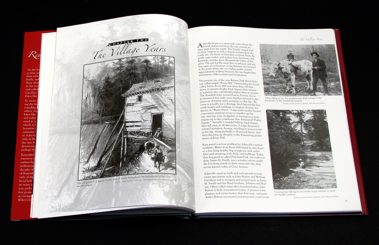 Remembering Asheville book - Evolutionary Graphics Print and Web Design  Portfolio |Asheville, NC