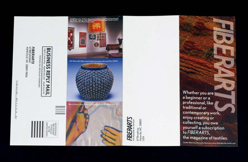 Fiberarts magazine brochure design
